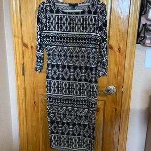 Aztec like patterned dress
